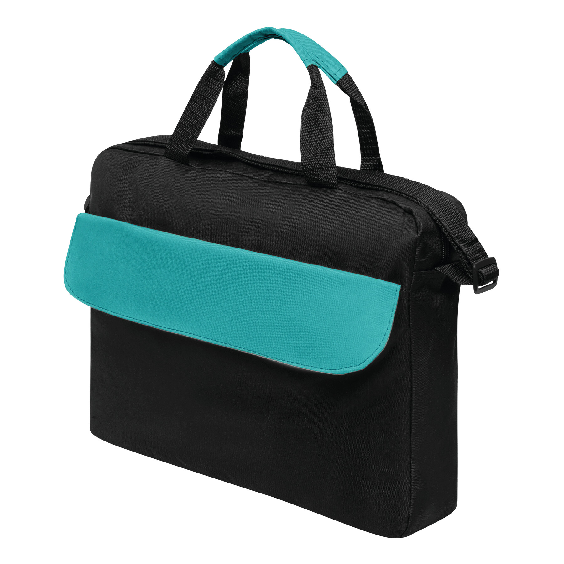 Dokumententasche BRISTOL, schwarz, türkis