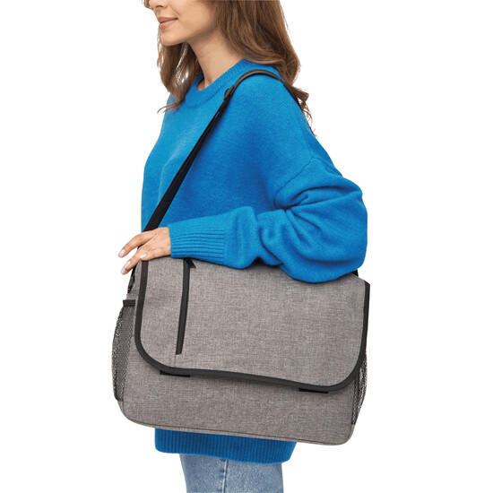 Umschlagtasche DONEGAL DOC, grau, schwarz