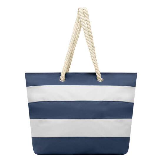 Strandtasche SYLT, blau, weiß