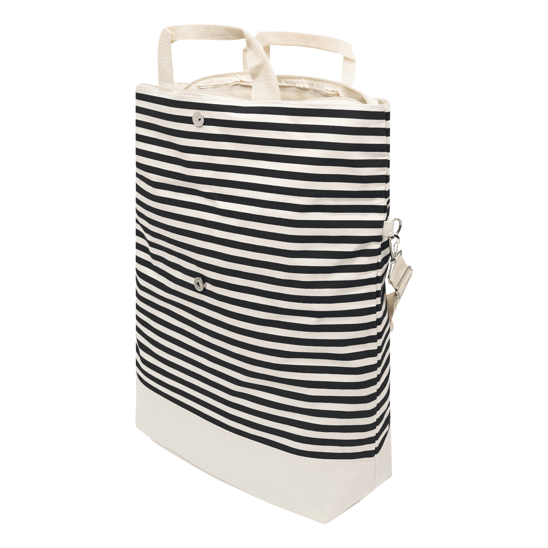Strandtasche JUIST, beige, schwarz