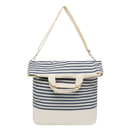 Strandtasche JUIST, beige, blau