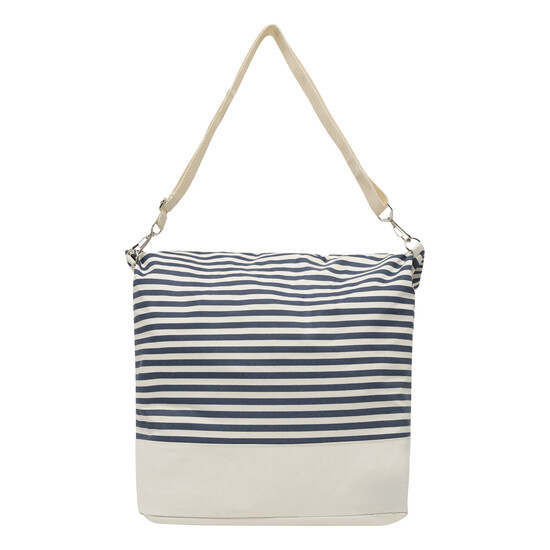 Strandtasche JUIST, beige, blau