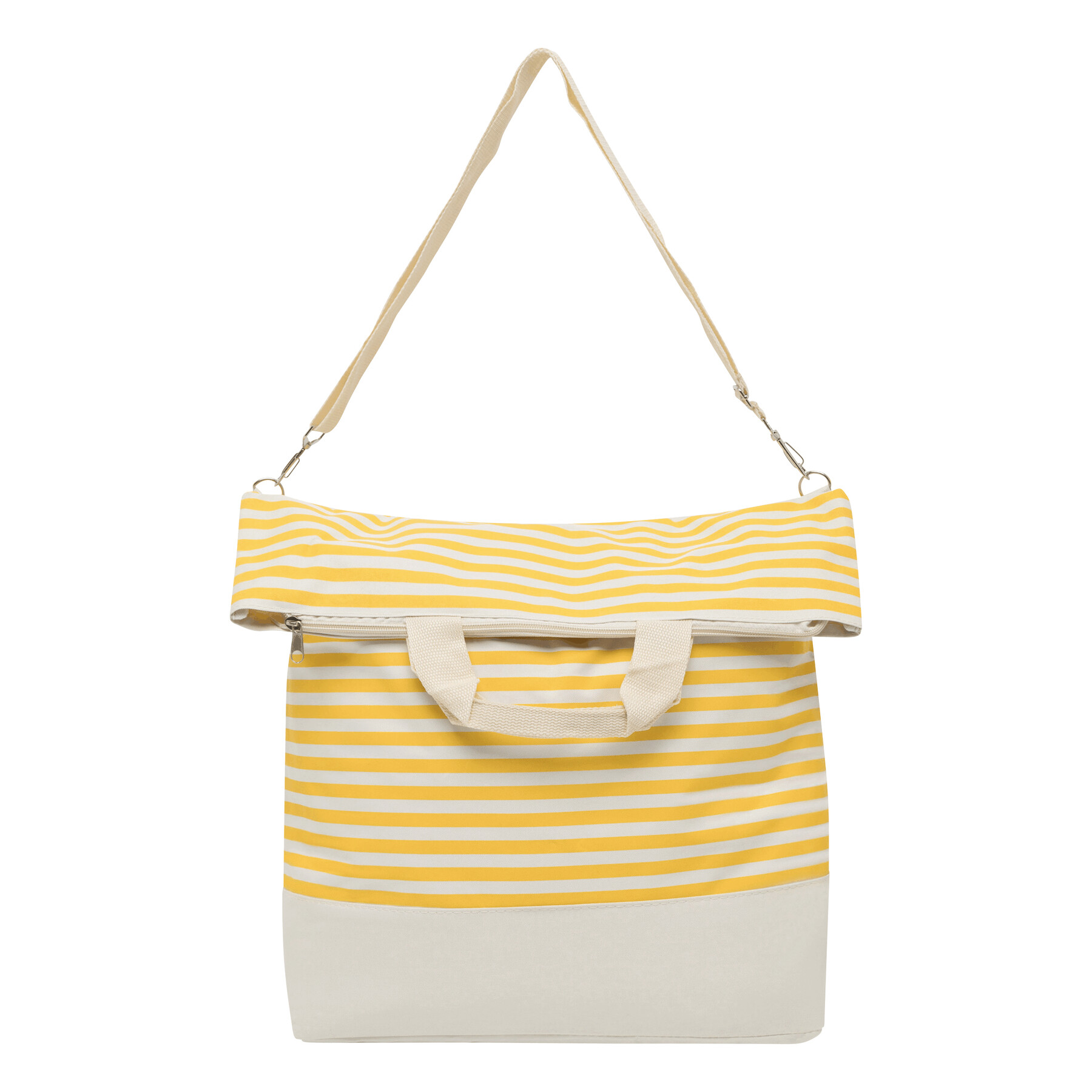 Strandtasche JUIST, beige, gelb