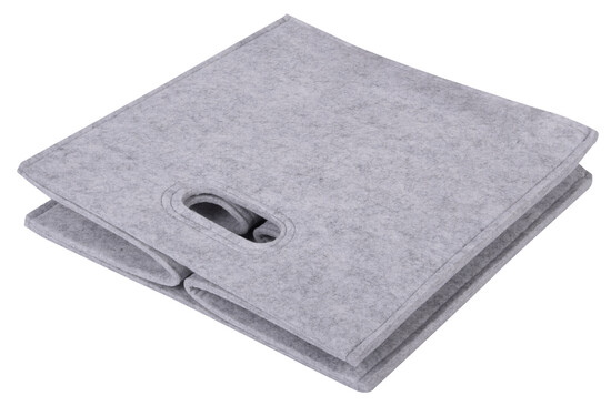 Filz-Aufbewahrungskorb HYGGE, hellgrau