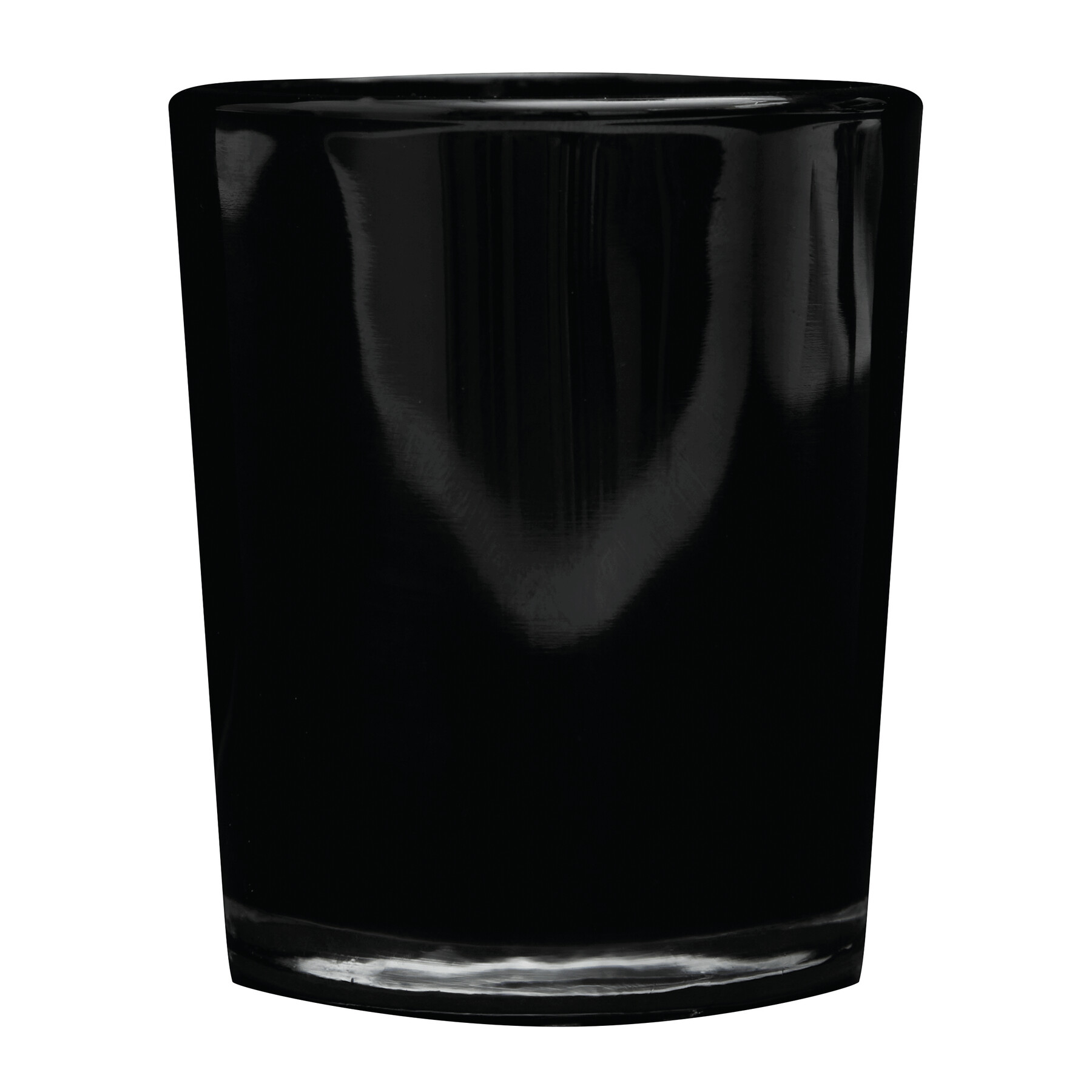 Kerze im Glas SPHERE, schwarz