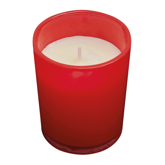 Kerze im Glas SPHERE, rot