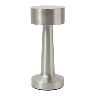 Edelstahl-Tischlampe MUSHROOM, silber