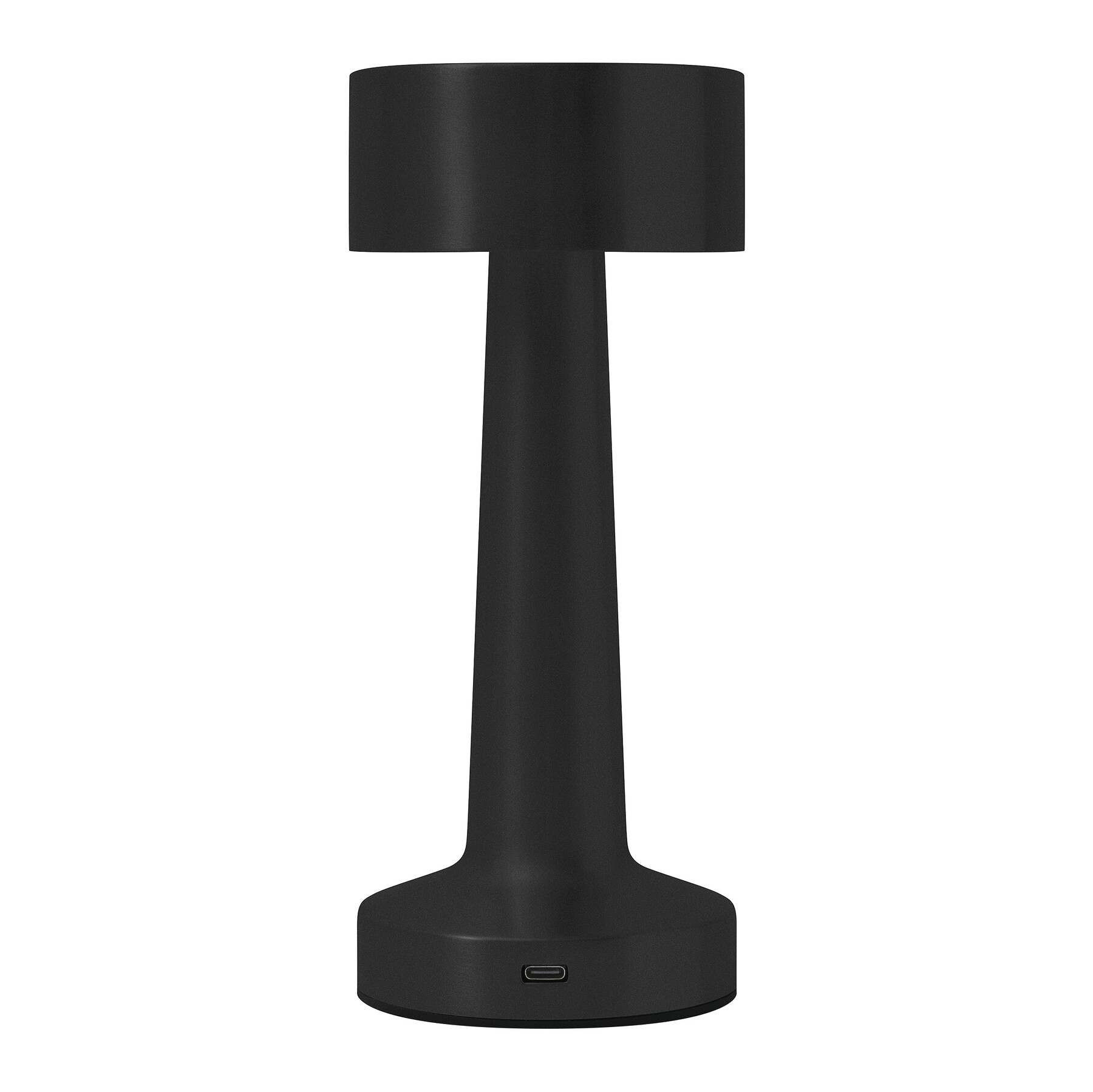 Edelstahl-Tischlampe MUSHROOM, schwarz