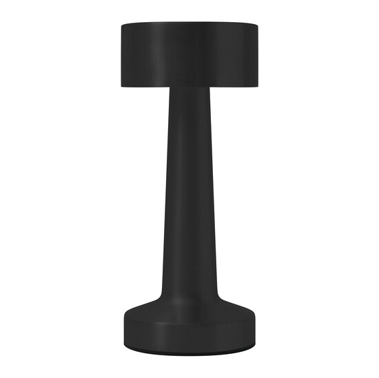 Edelstahl-Tischlampe MUSHROOM, schwarz