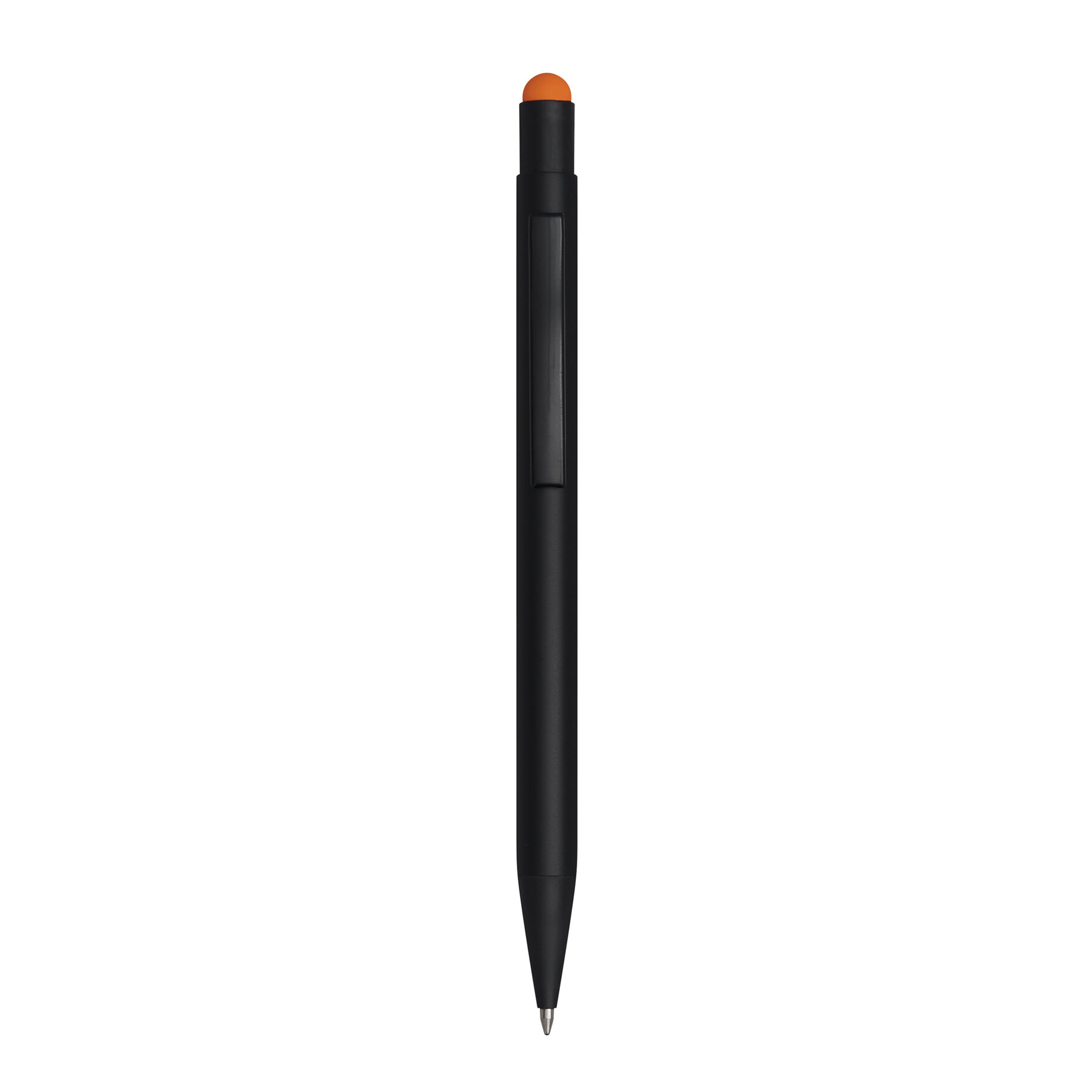 Alu-Kugelschreiber BLACK BEAUTY, orange, schwarz