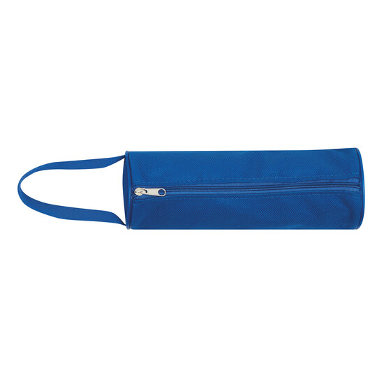 Runde Stiftetasche SCHOOL, blau