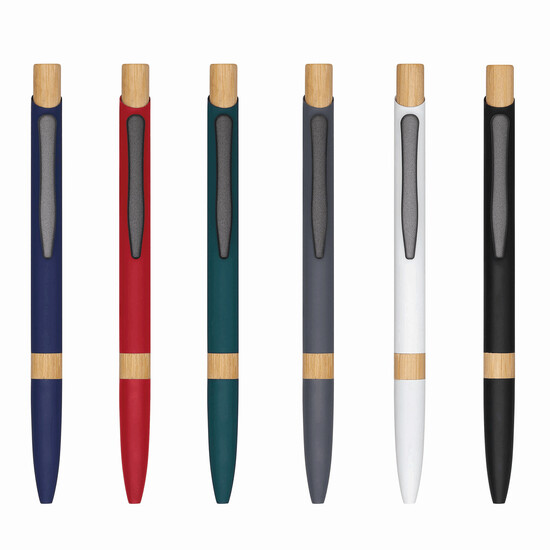 Aluminium-Kugelschreiber BAMBOO SYMPHONY, grau