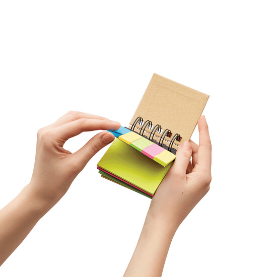 Mini-Ringbuch MULTI MEMO, braun