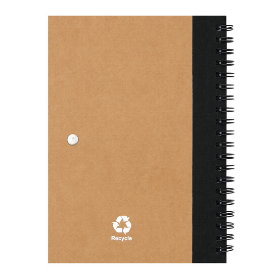 Notizringbuch RECYCLE L, schwarz