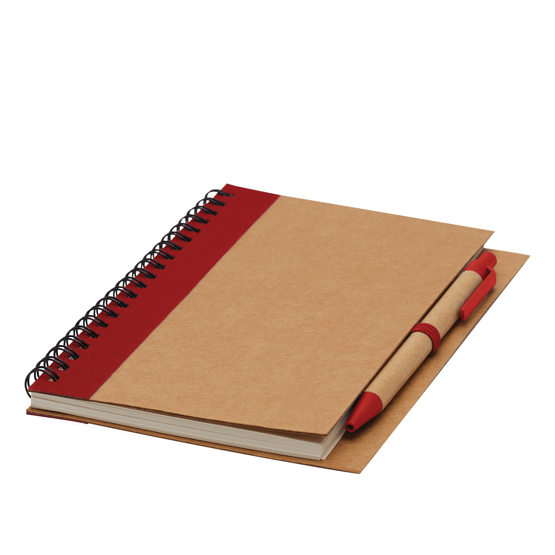 Notizringbuch RECYCLE L, rot