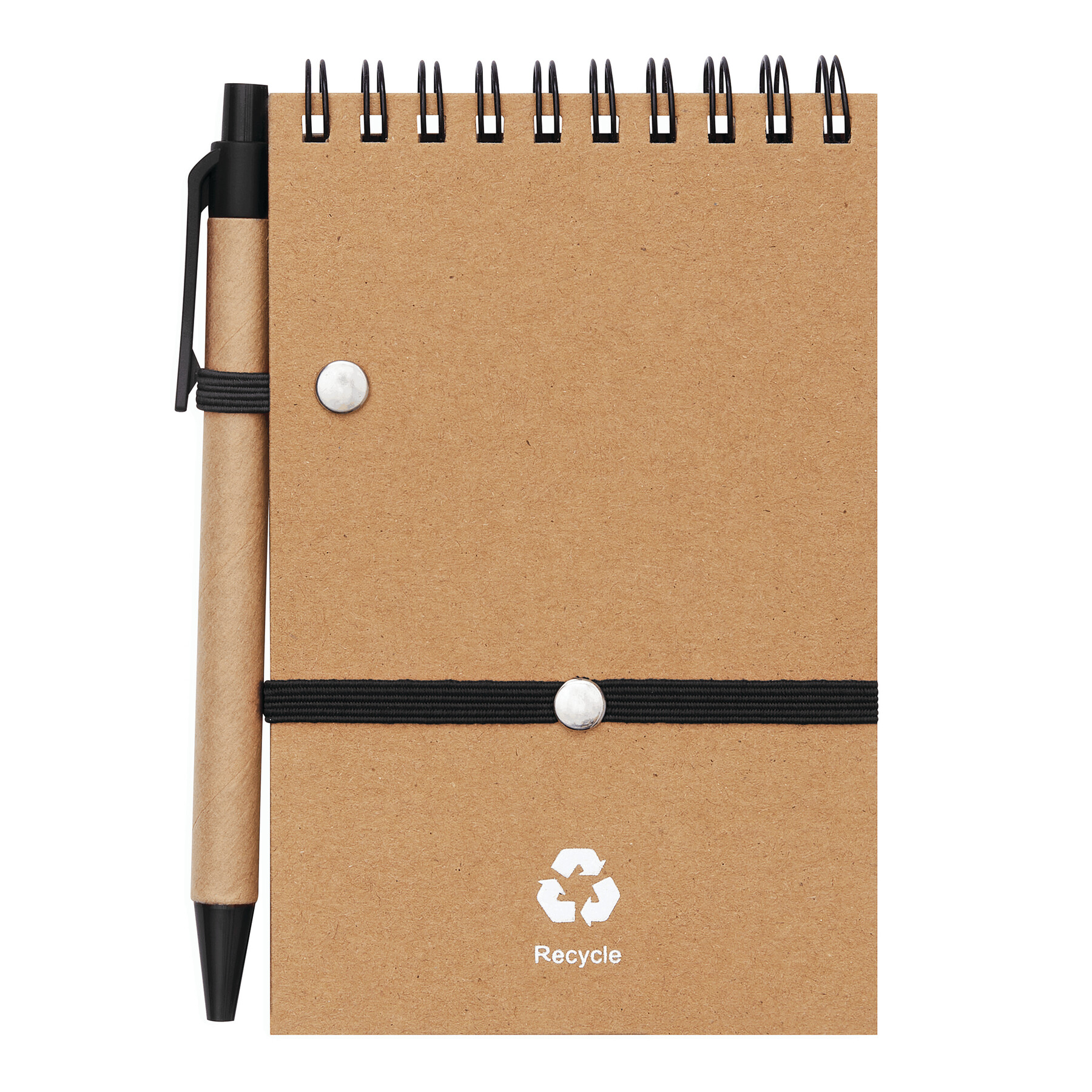 Notizringbuch RECYCLE M, schwarz