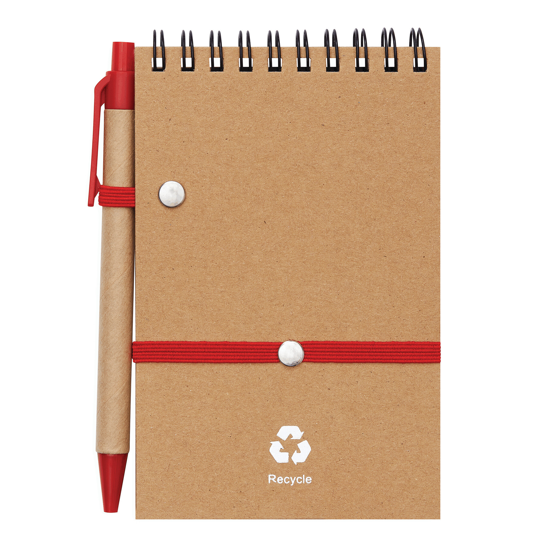 Notizringbuch RECYCLE M, rot