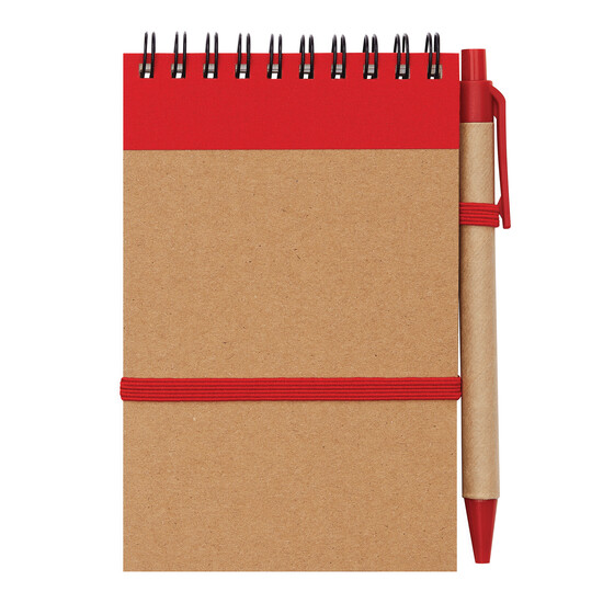 Notizringbuch RECYCLE M, rot