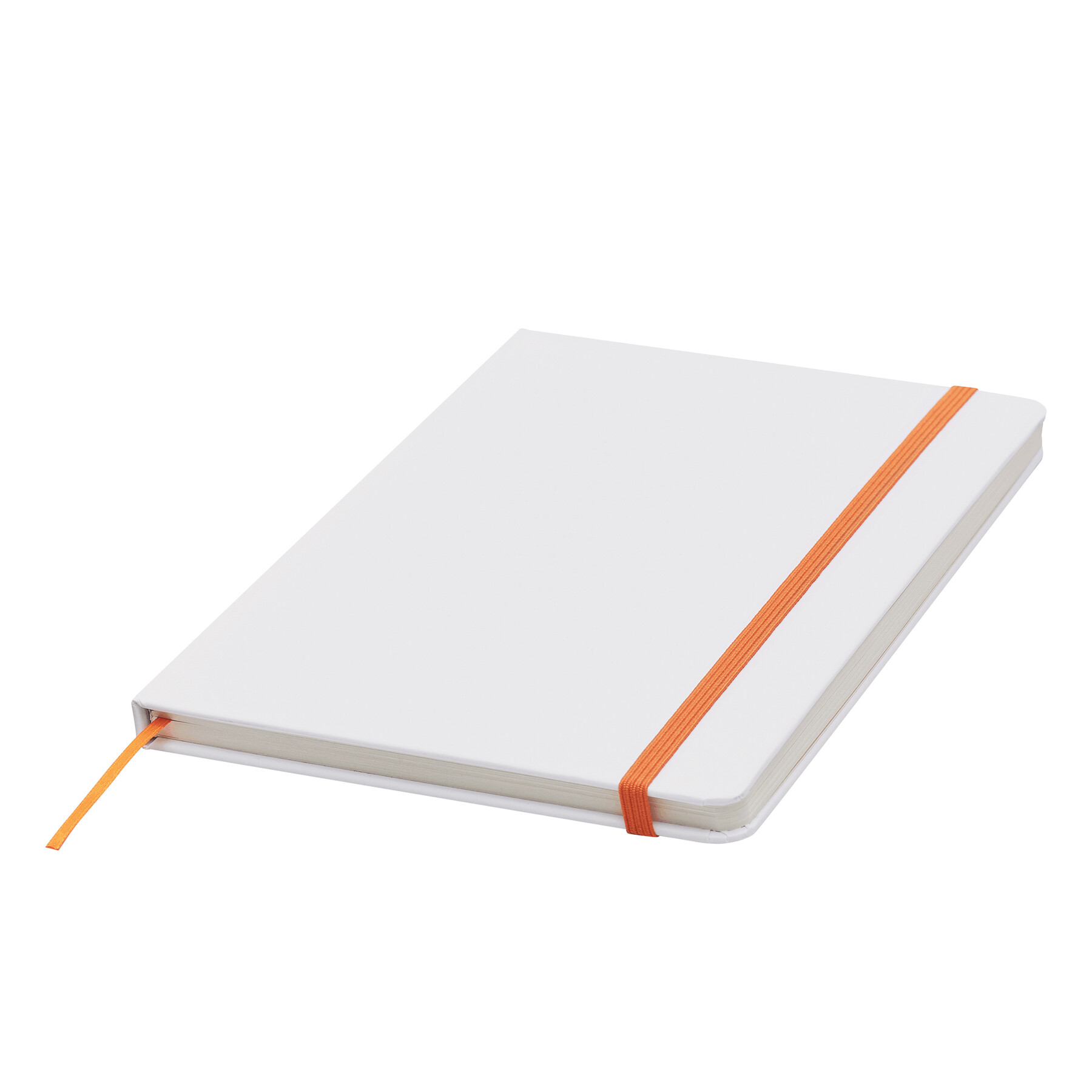 Notizbuch AUTHOR im DIN-A5-Format, orange, weiß