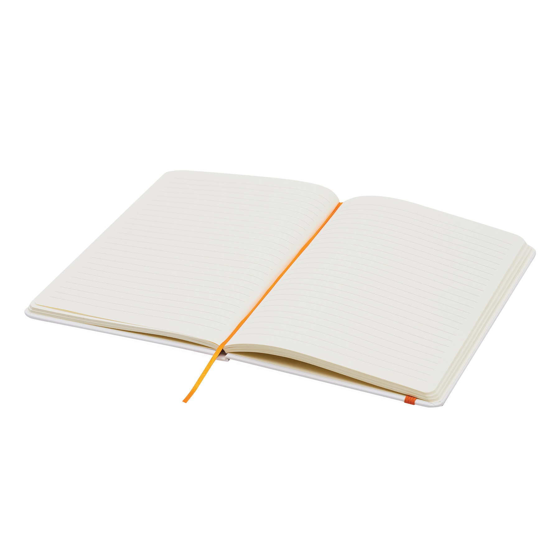 Notizbuch AUTHOR im DIN-A5-Format, orange, weiß