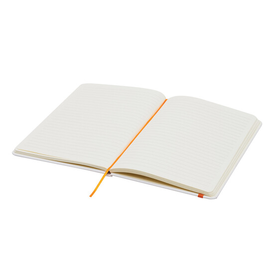 Notizbuch AUTHOR im DIN-A5-Format, orange, weiß