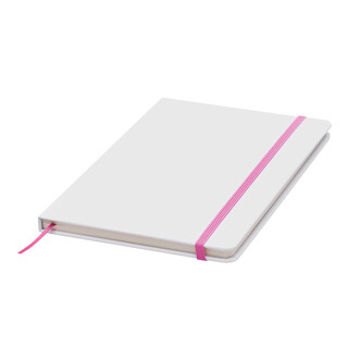 Notizbuch AUTHOR im DIN-A5-Format, pink, weiß