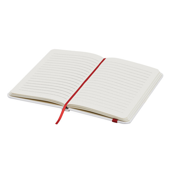 Notizbuch AUTHOR im DIN-A6-Format, rot, weiß