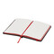 Notizbuch LECTOR im DIN-A6-Format, rot, schwarz