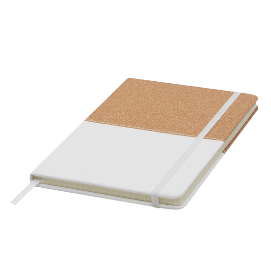 Notizbuch CORKY im DIN-A5-Format, braun, weiß