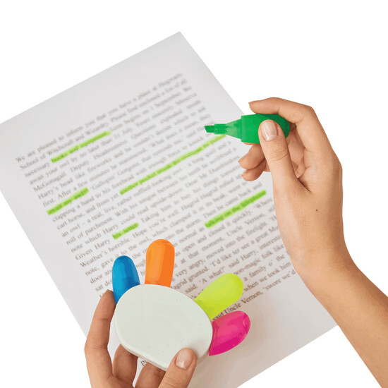 Textmarker HANDS UP, bunt