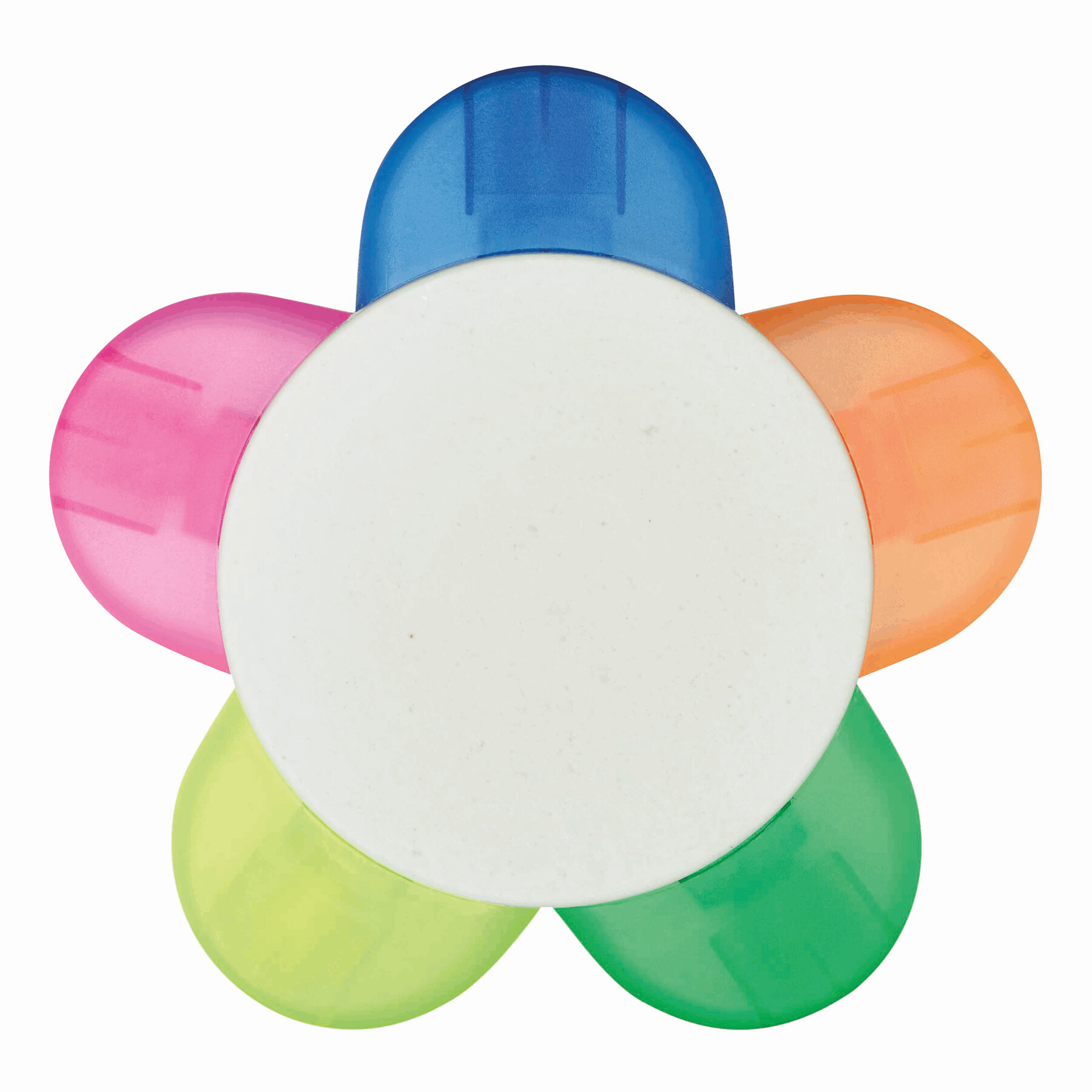 Blumenförmiger Textmarker FLOWER, bunt