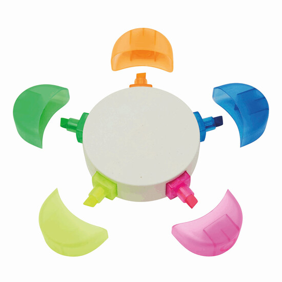 Blumenförmiger Textmarker FLOWER, bunt