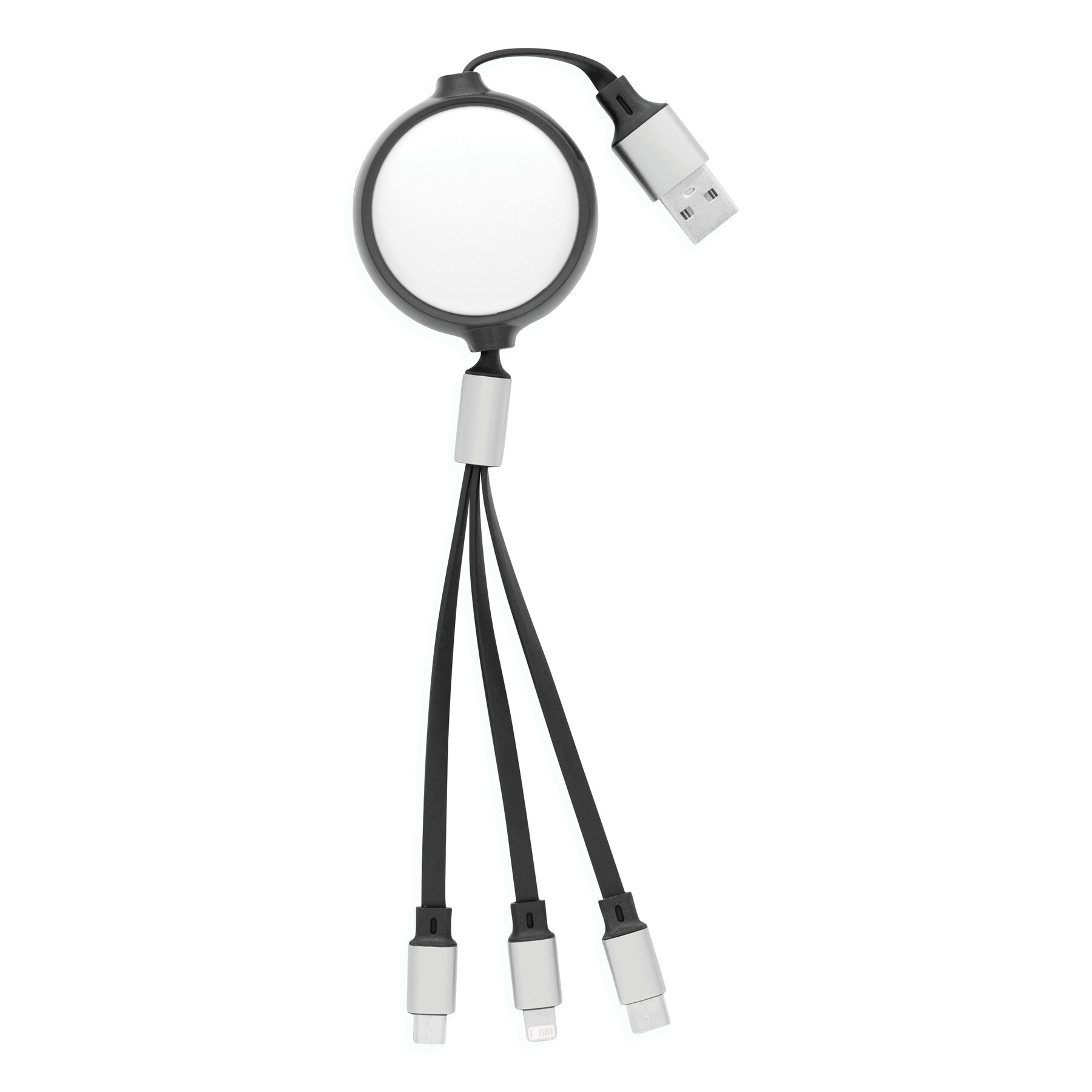 Ladekabel RETRACT, schwarz