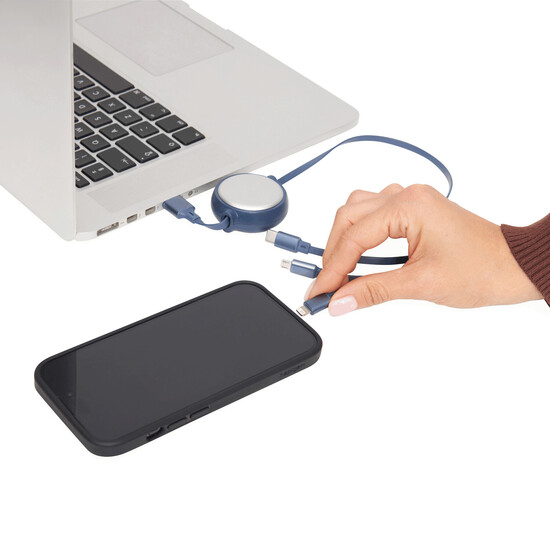 Ladekabel RETRACT, blau