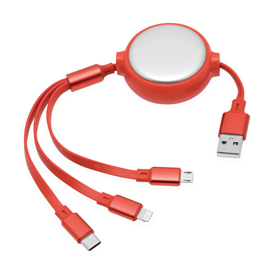 Ladekabel RETRACT, rot