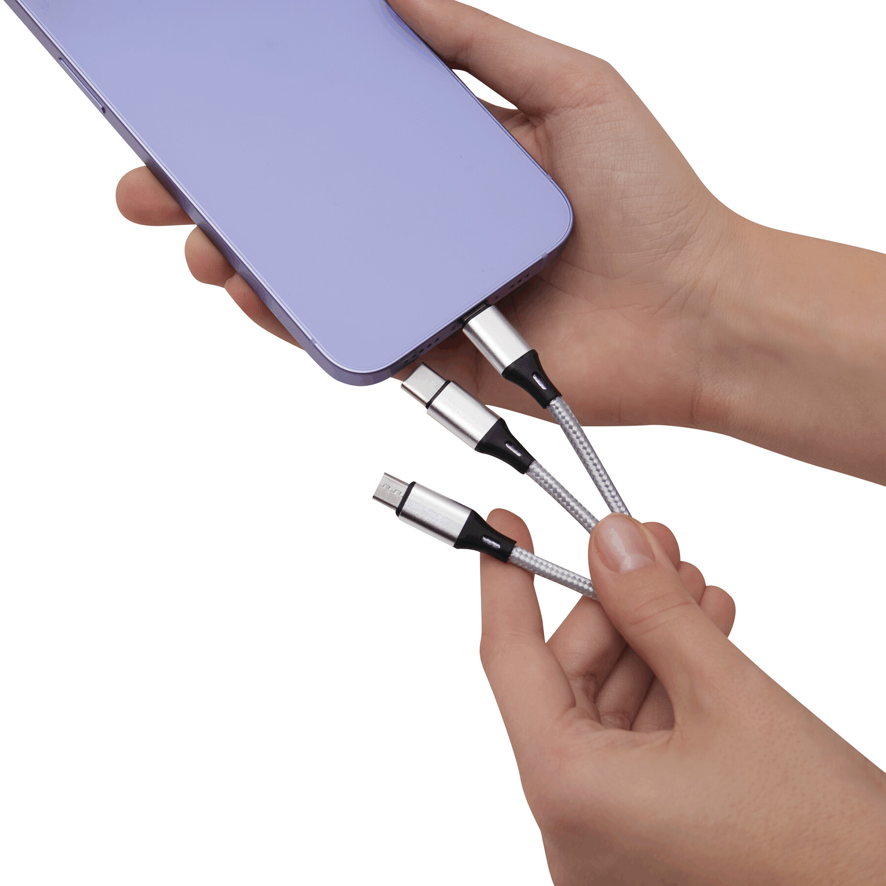 Ladekabel CHARGE DISTANCE, silber