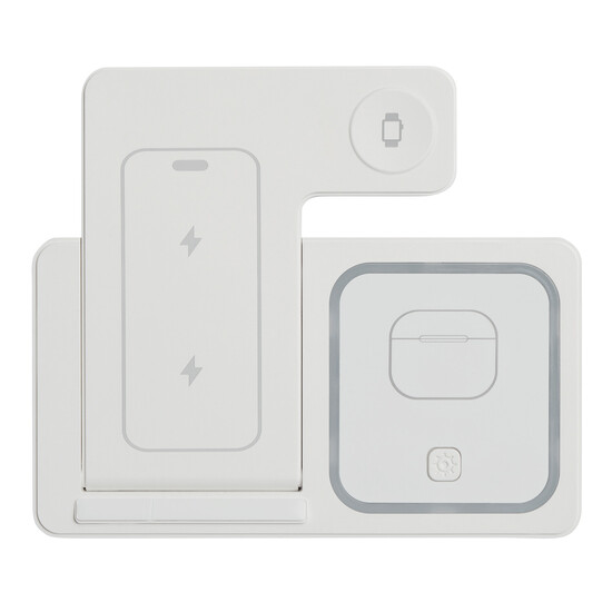 Faltbare multi-induktive Ladestation MUCHA, weiß