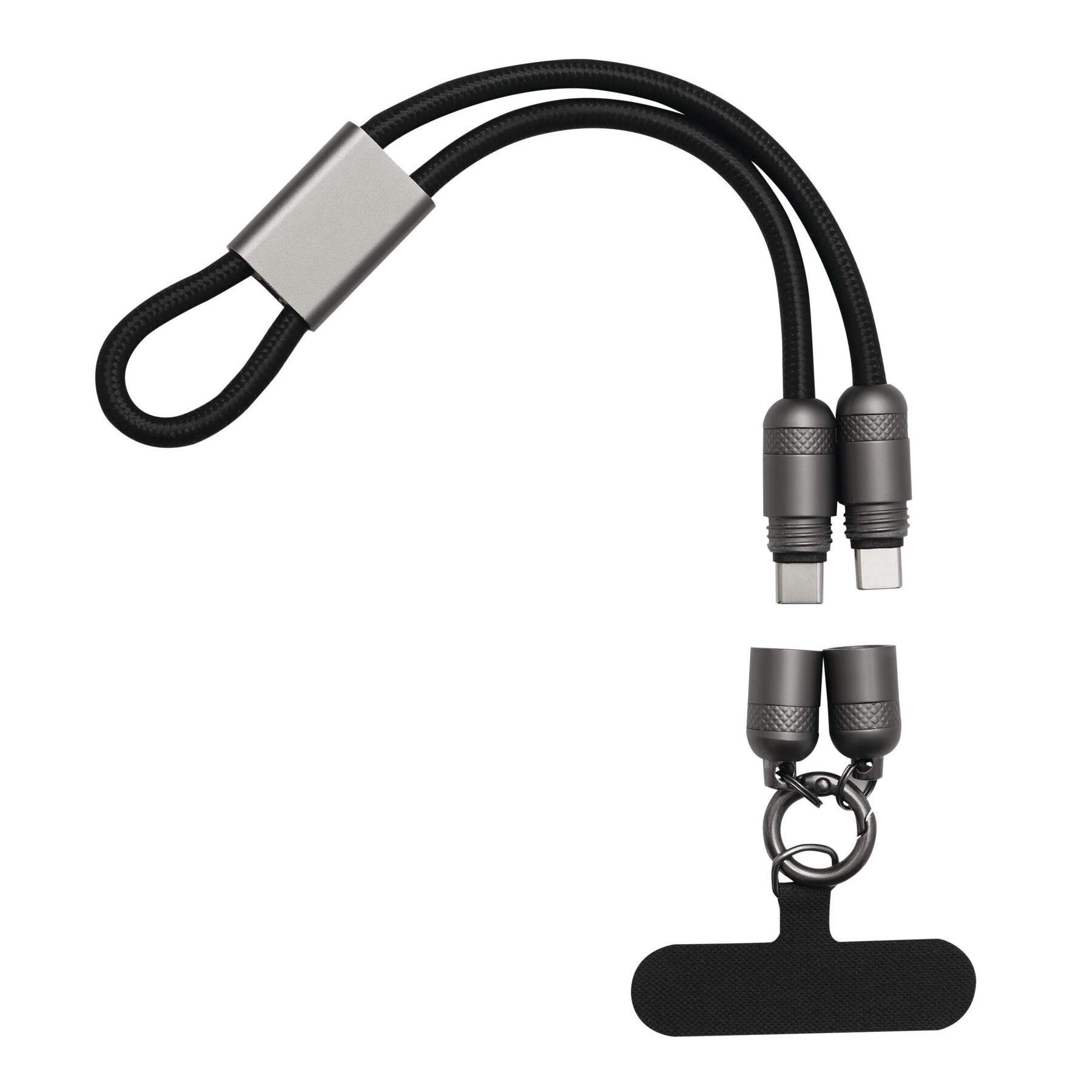 Lade- und Datenkabel SHORTCARRY, schwarz