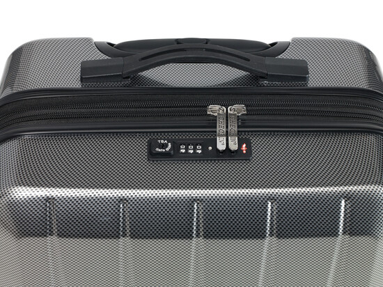 Trolley-Set LONDON 2.0, 3-tlg., carbon silber