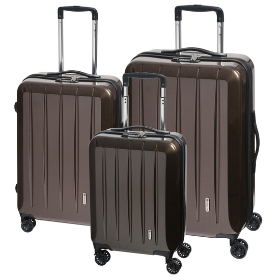 Trolley-Set LONDON 2.0, 3-tlg., carbon champagner