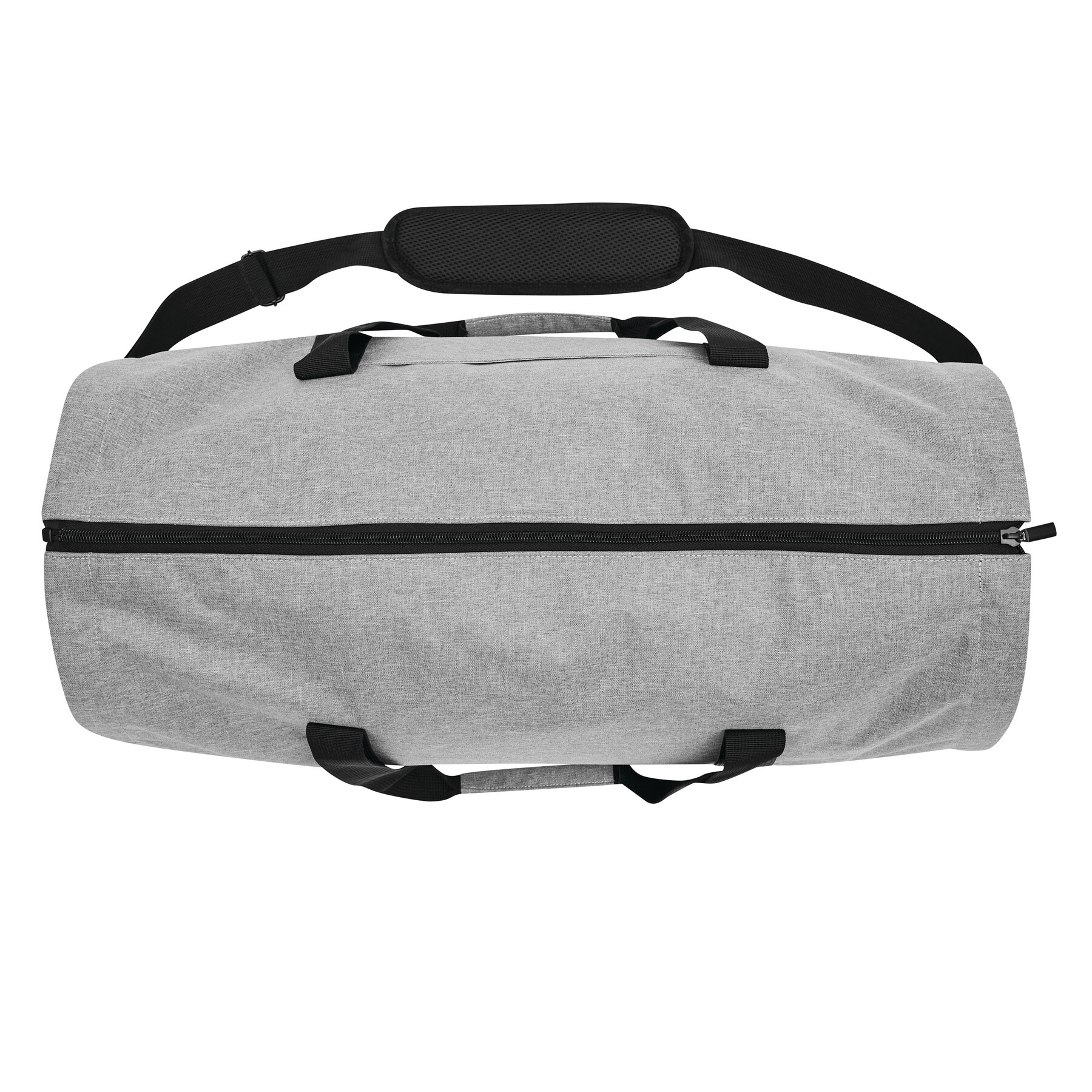 Reisetasche MILANO mit integriertem Kleidersack, grau, schwarz