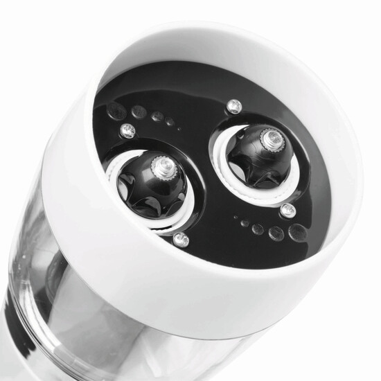 Salz- & Pfeffermühle SALT N&acute; PEPPER, silber, weiß