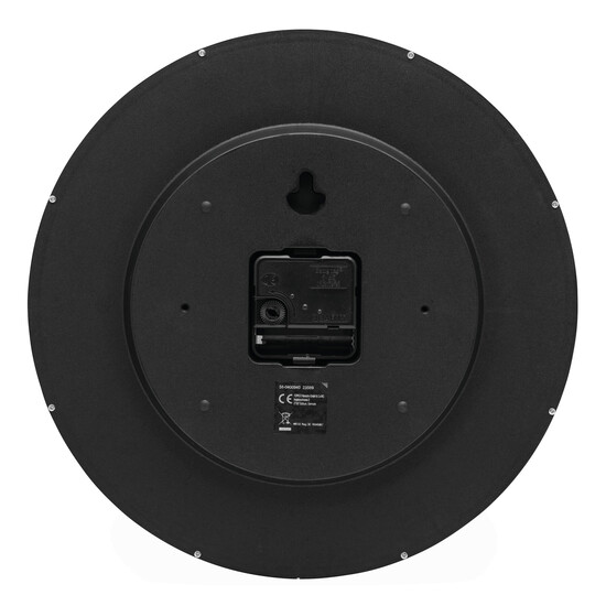 Wanduhr HEMERA, schwarz, silber