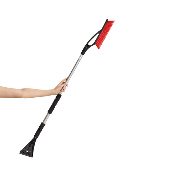 Ausziehbarer Hand-Schneefeger ARCTIC, rot, schwarz