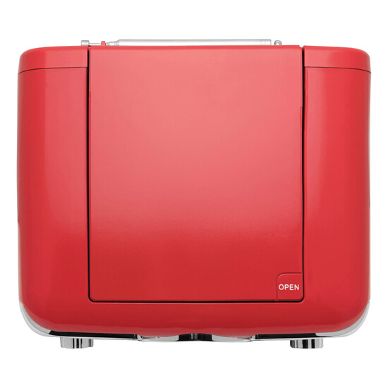 CD-Radiorekorder DINER, rot, silber