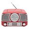 CD-Radiorekorder DINER, rot, silber