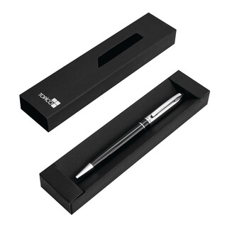 Metall-Kugelschreiber SILVER LINE, schwarz