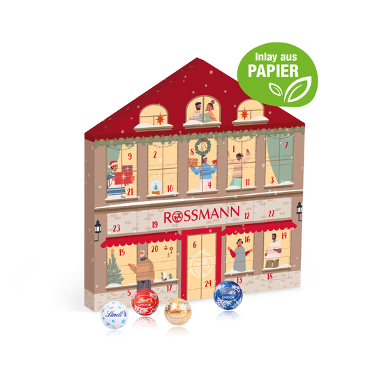 Adventskalender Weihnachtshaus "Exklusiv" mit Lindt Minis
