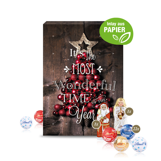 Adventskalender mit Lindt Mix und Gutschein-Option