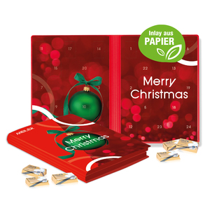Adventskalender Weihnachtsbuch mit Lindt Schokolade